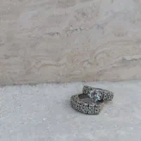 حلقه پشت حلقه نقره