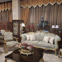 مبل و ناهار خوری ورق طلا