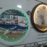 تابلو ماه و رزینی و ال ای دی