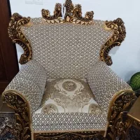 مبل سلطنتی ۷نفره+میز عسلی|مبلمان خانگی و میز عسلی|نوشهر, |دیوار