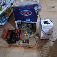 گاز زدن یخچال صنعتی و فروشگاهی