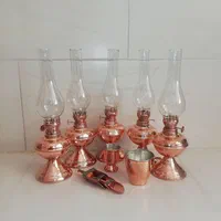 چراغ گردسوز لامپا مسی و برنجی|ریسه و چراغ تزئینی|شیراز, لاله|دیوار