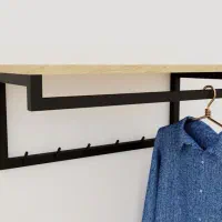 رگا ال شلف دیواری فلزی مدرن با صفحه ام دی اف