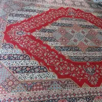 باسلام. ی جفت قالی ۱۲ متری باطرح زبیا ونخ پنبه|فرش|تایباد, |دیوار