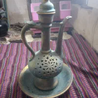 گلاب پاش سفالی رنگ شده تزئینی واسه دکور