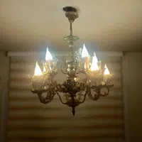 لوستر برنجی 5شاخه|لوستر و چراغ آویز|اراک, |دیوار