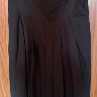دامن مشکی دو عدد پارچه ای و کرپ