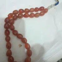 تسبیح عقیق یمنی پرتقالی ودست ساز