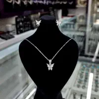 نیم ست دخترانه ظریف نقره