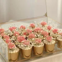 باکس شیشه ای کاپ کیک نامزدی خواستگاری مینی کیک|صنایع دستی و سایر لوازم تزئینی|تهران, افسریه شمالی|دیوار