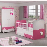 ۷تیکه /تخت نوزاد نوجوان/میزتحریر/ کمدلباس/ویترین