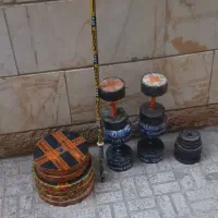 دنبل هالتر کیسه بوکس و میز پرس سینه|تجهیزات ورزشی|تهران, جوادیه|دیوار