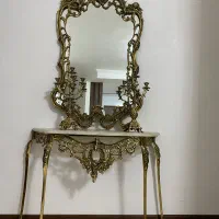 آینه شمعدان برنز