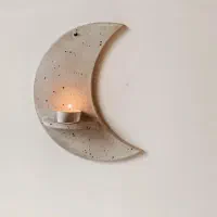 جاشمعی دیواری،طرح ماه.پاپیه ماشه