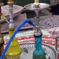 قلیان برنجی  دو عدد