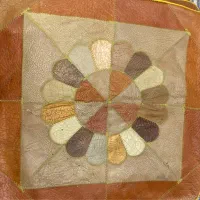 تشک  صندلی  چرم  طبیعی دست دوز  وارداتی سایز 50*50