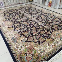 فرش افشان سورمه ای 700شانه 12متری و6متری