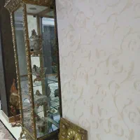 بوفه برنجی اصل و مجسمه ماهی مسی برنجی|بوفه، ویترین، کنسول|کرج, شاهین‌ویلا|دیوار