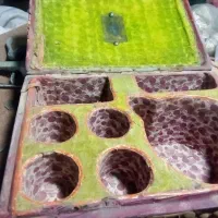 صندوقچه چوبی جای لوازم آرایش عتیقه|کلکسیون اشیاء عتیقه|قم, سراجه (۱۵ خرداد)|دیوار