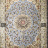 یک جفت فرش ۹ متری نیلی ۱۵۰۰ شانه نو مناسب جهیزیه