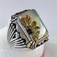 دستساز و سفارشی با عقیق شجر تک درخت پهن قائن معدنی