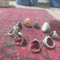 تعداد۹عدد انگشتر نقره قدیمی ا