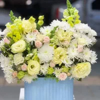 باکس گل تزیینات سفید کد ۱۰۹۳ گلاریس