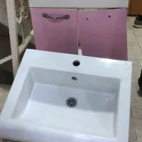 سینک روشویی چینی با کابینت