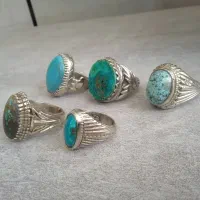 انگشتر نقره عقیق فیروزه نیشابور شجر