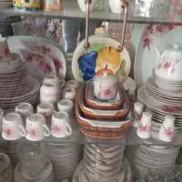 سرویس عروس گل صورتی نو مناسب جهزیه
