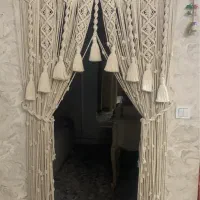 پرده مکرومه بافی