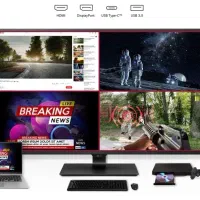 مانیتورفوقحرفهای LG 43UN700 مثل داشتن چندمانیتور|قطعات و لوازم جانبی رایانه|تهران, شهرک آپادانا|دیوار