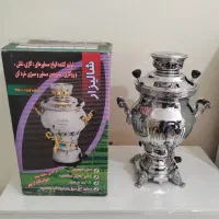 سماور گازی 6 لیتری استیل درجه 1-نو مناسب جهیزیه