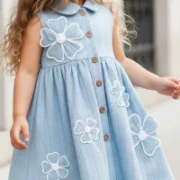 آموزش خیاطی لباس بچگانه