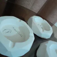 زیرسیگاری کافه ای سنگی طرح هندسی چند ضلعی3D