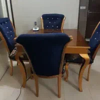 مبل هفت نفره با جلو مبلی نهارخوری چهار نفره