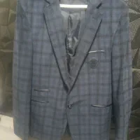 کت مردانه سرمه چهارخونه