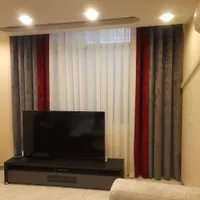 پرده  مدل رنگارنگ (آسان نصب) آماده مدل پانچی اسپرت|پرده، رانر، رومیزی|کرج, دهقان ویلا|دیوار
