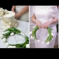 گیفت.  گل عروس.  حنابندون.  تولد|گل مصنوعی|بندر امام خمینی, |دیوار