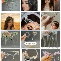 اکسسوری مو ریسه مو بال پروانه توربان یقه حجاب تاج