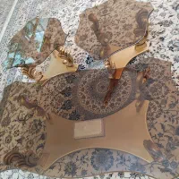 میز جلو مبلی * میز عسلی* میز شیشه ای*میز پذیرایی|مبلمان خانگی و میز عسلی|فلاورجان, |دیوار