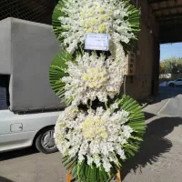 تاج گل درباری تبریک و ختمی در بازار گل امام رضا|گل و گیاه طبیعی|ری, بازار گل خاوران|دیوار