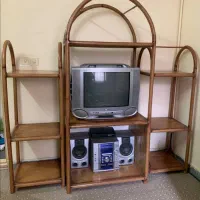 دکور چوبی برای تلویزیون یا کتابخانه و..