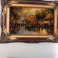 تابلو فرش دستباف خیابان شانزالیزه