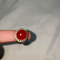 انگشتر عقیق رکاب M. T