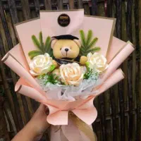 دسته گل روبانی جاودان|گل مصنوعی|شیراز, شاهچراغ|دیوار