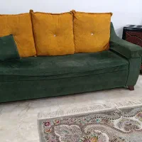 مبل هفت نفره همراه جلو مبلی و چهار میز عسلی|مبلمان خانگی و میز عسلی|لنگرود, |دیوار