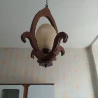 ست لوستر چوبی شیک|لوستر و چراغ آویز|کرمانشاه, |دیوار