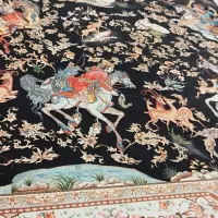 فرش ماشینی 6متری طرح شکارگاه