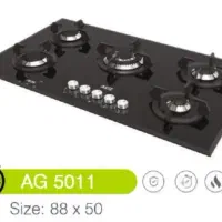 گاز رومیزی استیل و شیشه استاندارد تاپ تایم